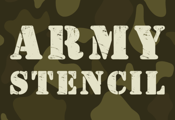 Army Stencil: A Typeface That Commands Attention