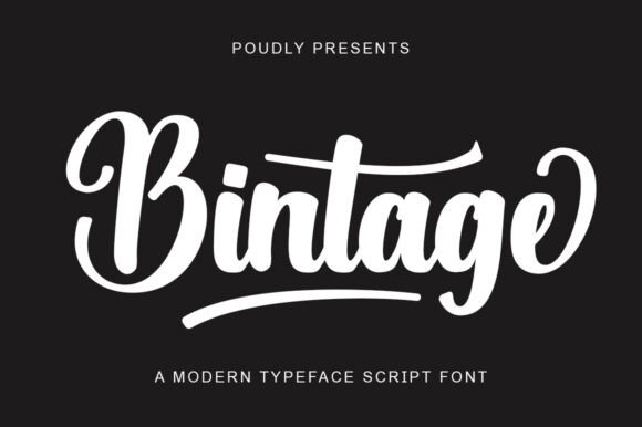 Bintage: A Handwritten Font That Brings Nostalgic Character to Your Work