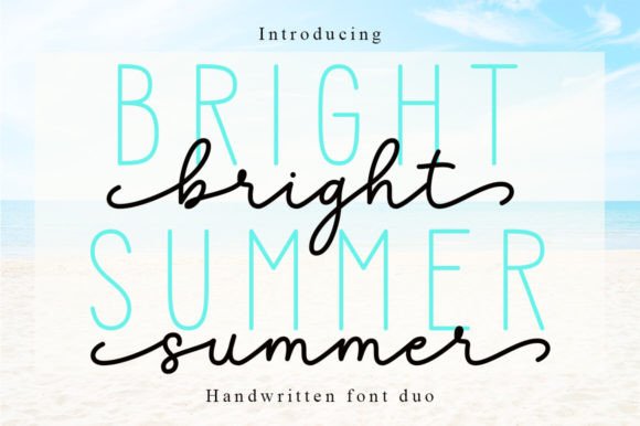 Bright Summer Duo: A Font Pairing That Does the Work for You