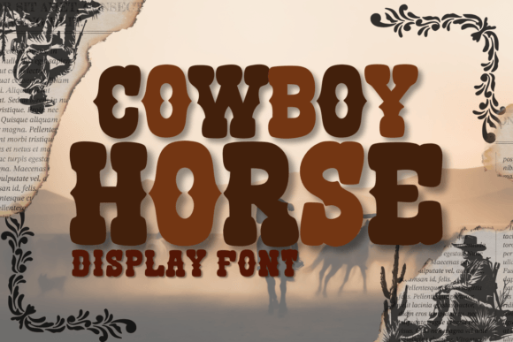 Bring the Wild West to Your Designs with Cowboy Horse