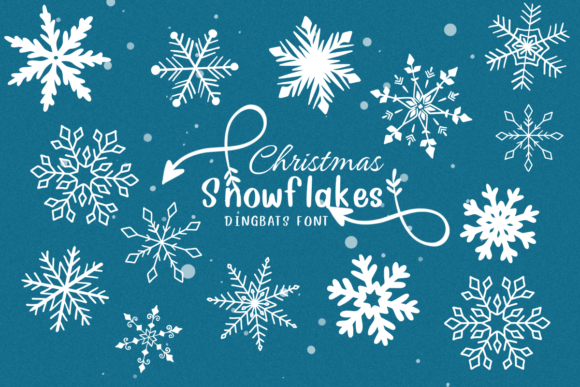 Christmas Snowflakes: A Dingbats Font for Winter Magic