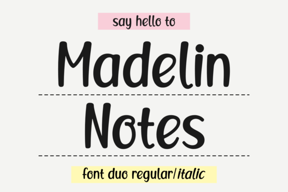 Madelin Notes: A Font That Feels Like a Friendly Handshake