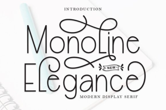 Monoline Elegance: A Font That Works as Hard as You Do
