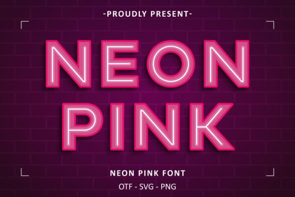 Neon Pink: A Typeface That Glows with Modern Energy