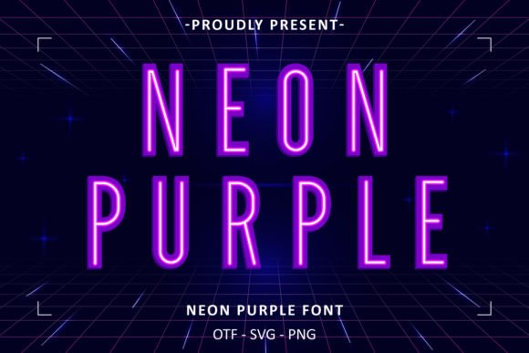 Neon Purple: A Font That Glows with Urban Energy