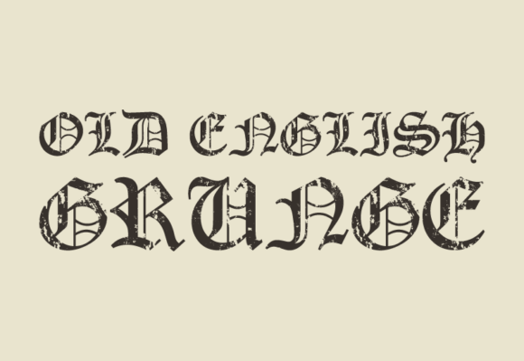 Old English Grunge: Raw Character for Bold Projects