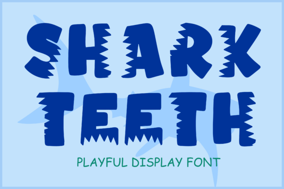 Shark Teeth: A Playful Font for Bold Summer Designs