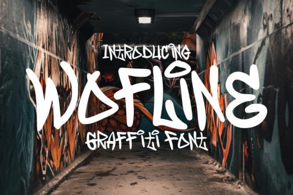Unleash Urban Edge: Designing with the Wofline Graffiti Typeface